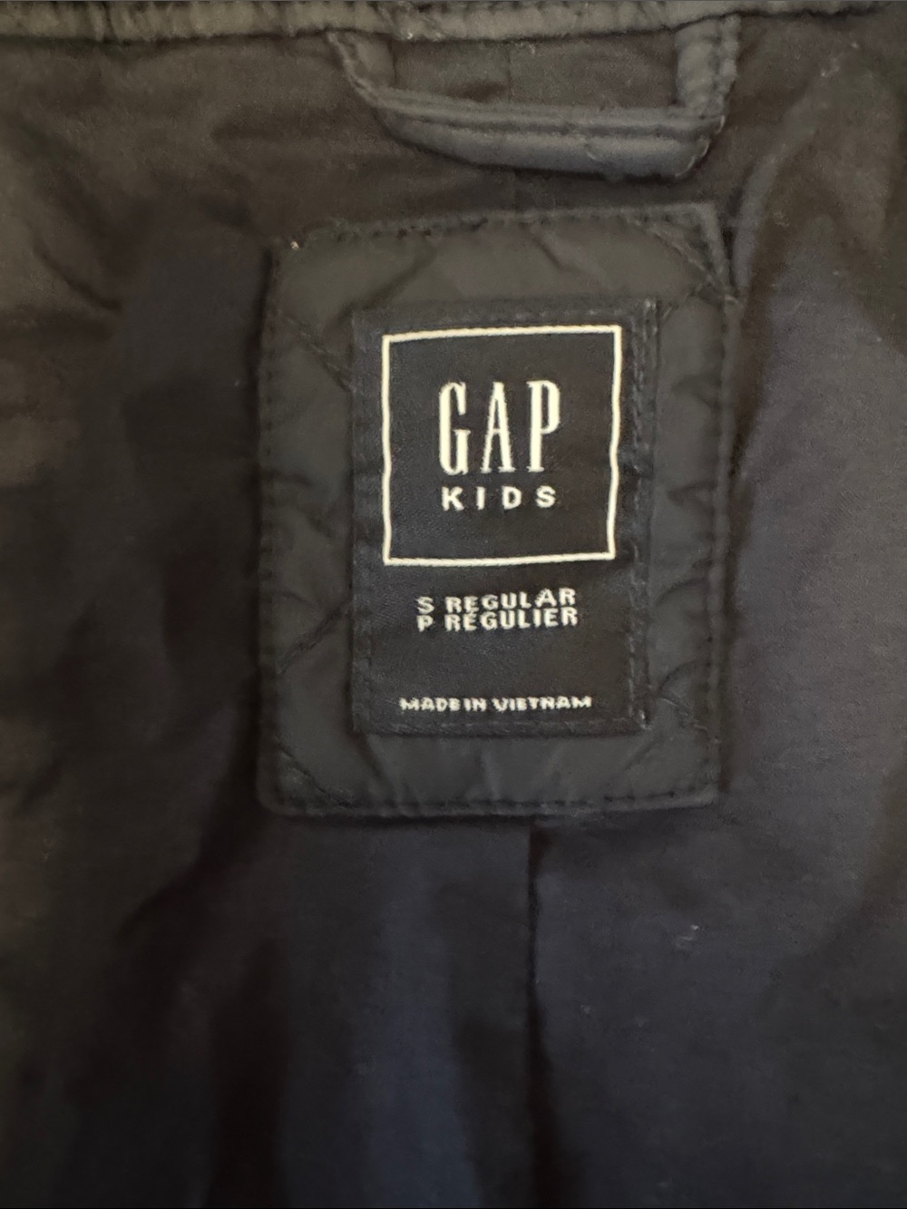 GAP Navy Quilted Button-Front Autumn/Spring Jacket - Picture 2 of 8